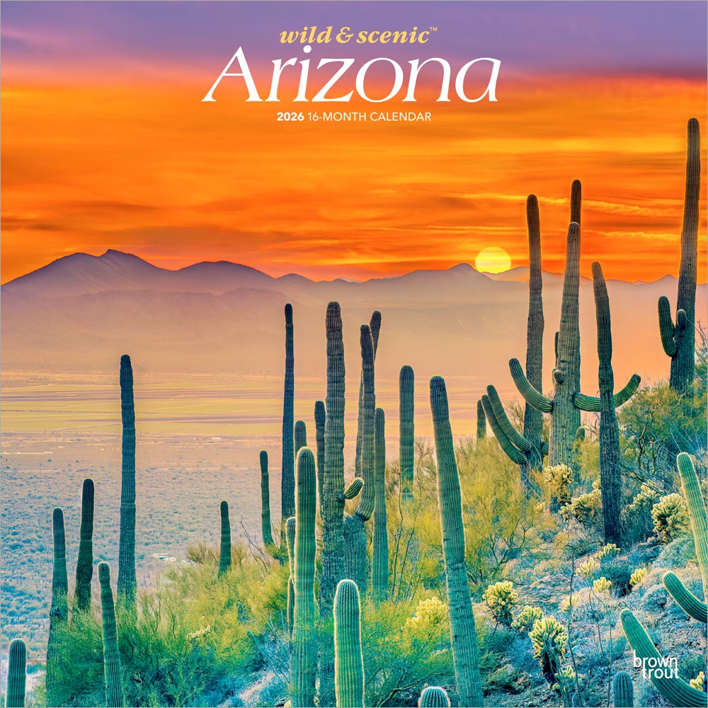 Arizona Wild & Scenic | 2026 12 x 24 Inch (Hanging) Monthly Square