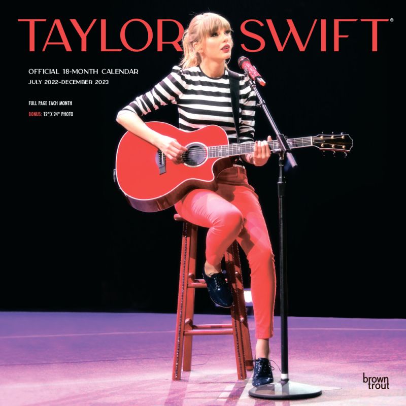 Taylor Swift OFFICIAL | 2023 12 x 24 Inch 18 Months Monthly Square Wall  Calendar | July 2022 - December 2023