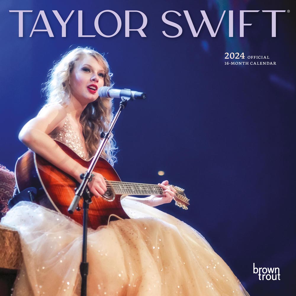 Taylor Swift OFFICIAL | 2024 7 x 14 Inch Monthly Mini Wall Calendar | BrownTrout | Music Pop Singer Songwriter Celebrity