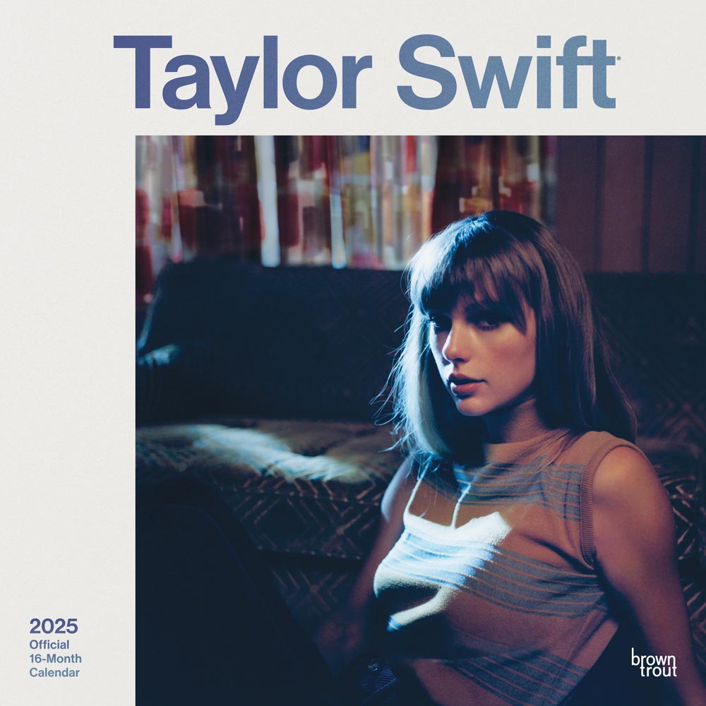Taylor Swift OFFICIAL | 2025 12 x 24 Inch Monthly Square Wall Calendar | BrownTrout | Music Pop Singer Songwriter Celebrity