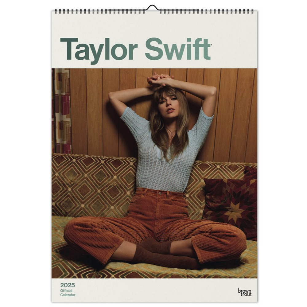 Taylor Swift OFFICIAL | 2025 11.7 x 16.5 Inch A3 Poster Wall Calendar | BrownTrout | Music Pop Singer Songwriter Celebrity