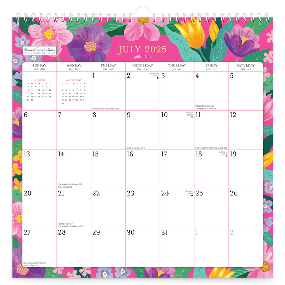 18 Months Monthly Office Wall Calendar | 2026 12 x 24 Inch Sticker Sheet July 2025-December 2026