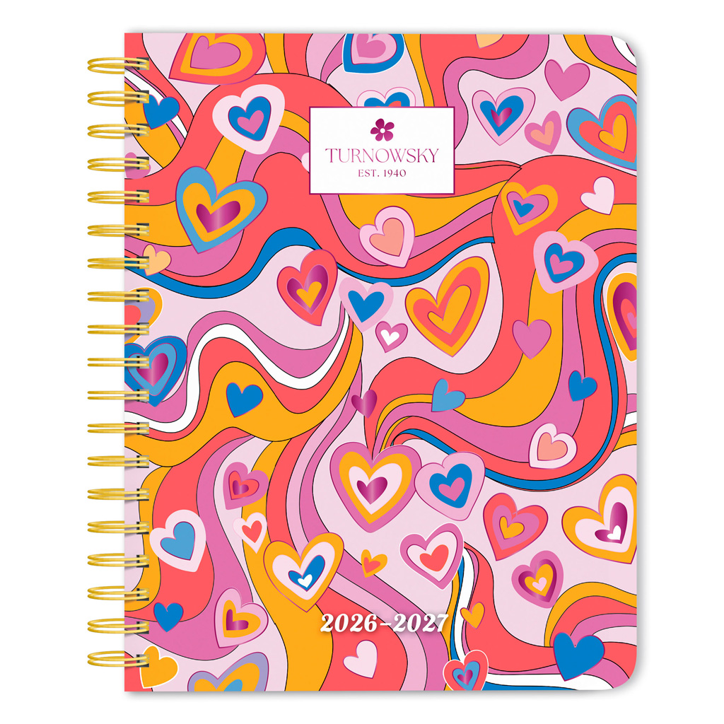 18 Months Weekly Desk Planner | 2027 6 x 7.75 Inch Foil Stamped Cover July 2026-December 2027