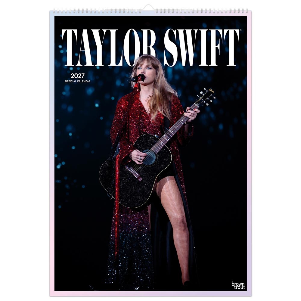 Taylor Swift OFFICIAL | 2027 11.7 x 16.5 Inch (Hanging) Monthly A3 Poster Wall Calendar | BrownTrout | Music Pop Singer Songwriter Celebrity