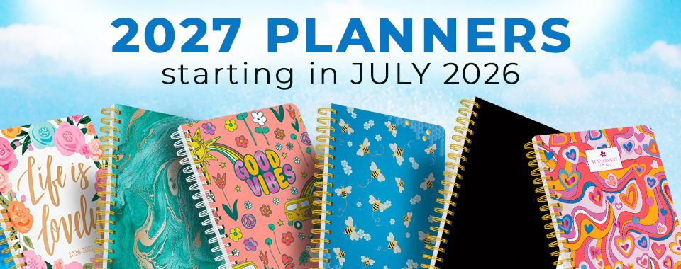 18-Months Desk Planners from July 2026 to December 2027