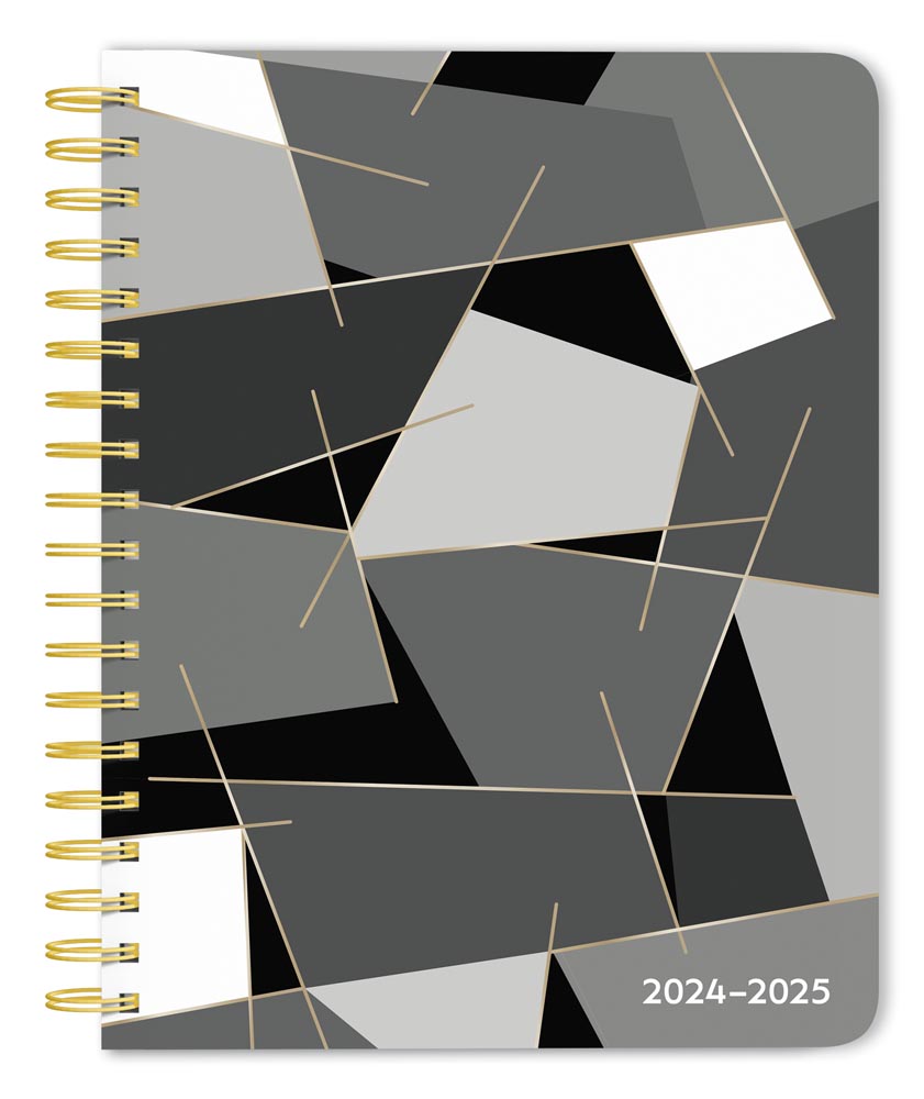 18 Months Weekly Desk Planner | 2025 6 x 7.75 Inch Foil Stamped Cover July 2024-December 2025